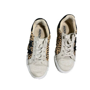 Soda Wander Cheetah Sneakers Girls Size 1